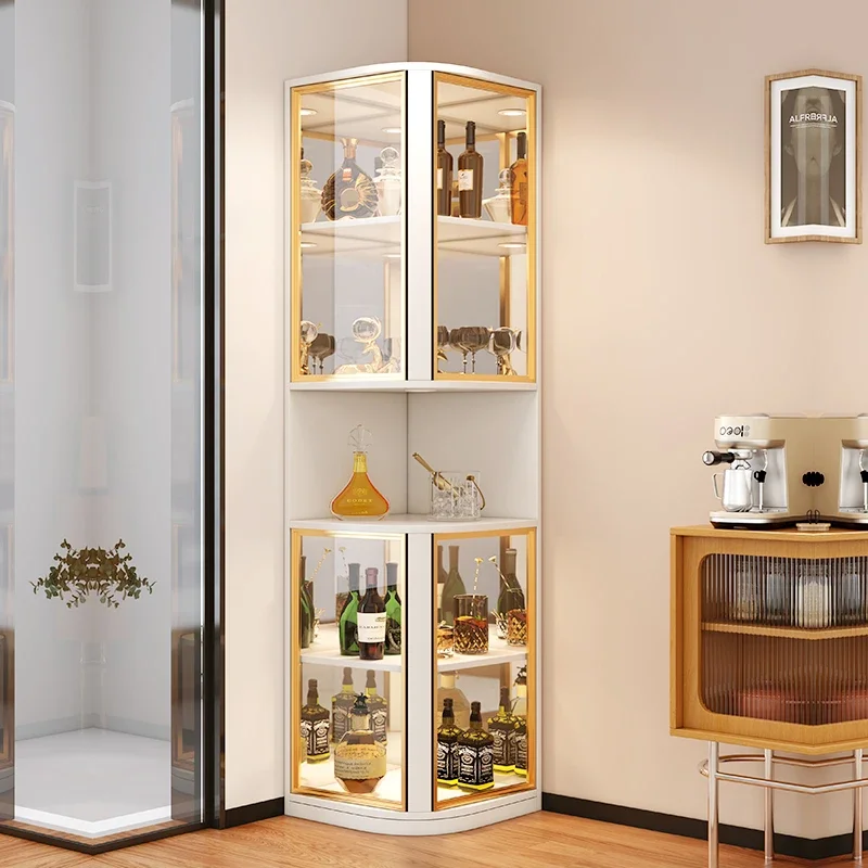 Home Bar Shelves - 壁掛けバーキャビネット オープンキャビネット 鉄製 ウイスキー メタル収納室 酒棚
