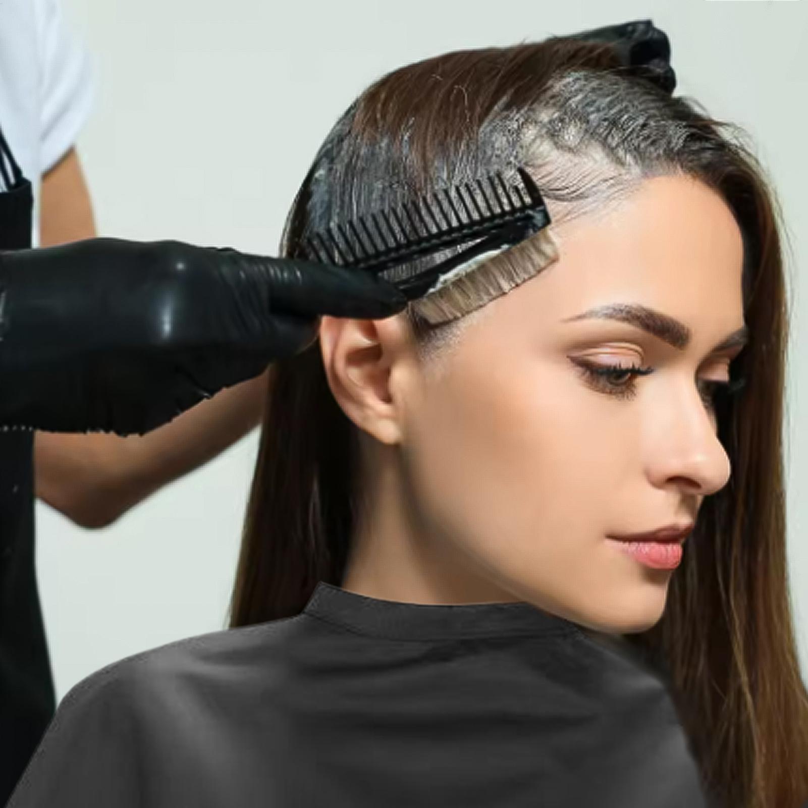Home Barber - 黒の短い正方形防水ヘアカットケープ、プロ仕様、再利用可能、軽量、サロン、理髪店、ヘアカット、染色ツール