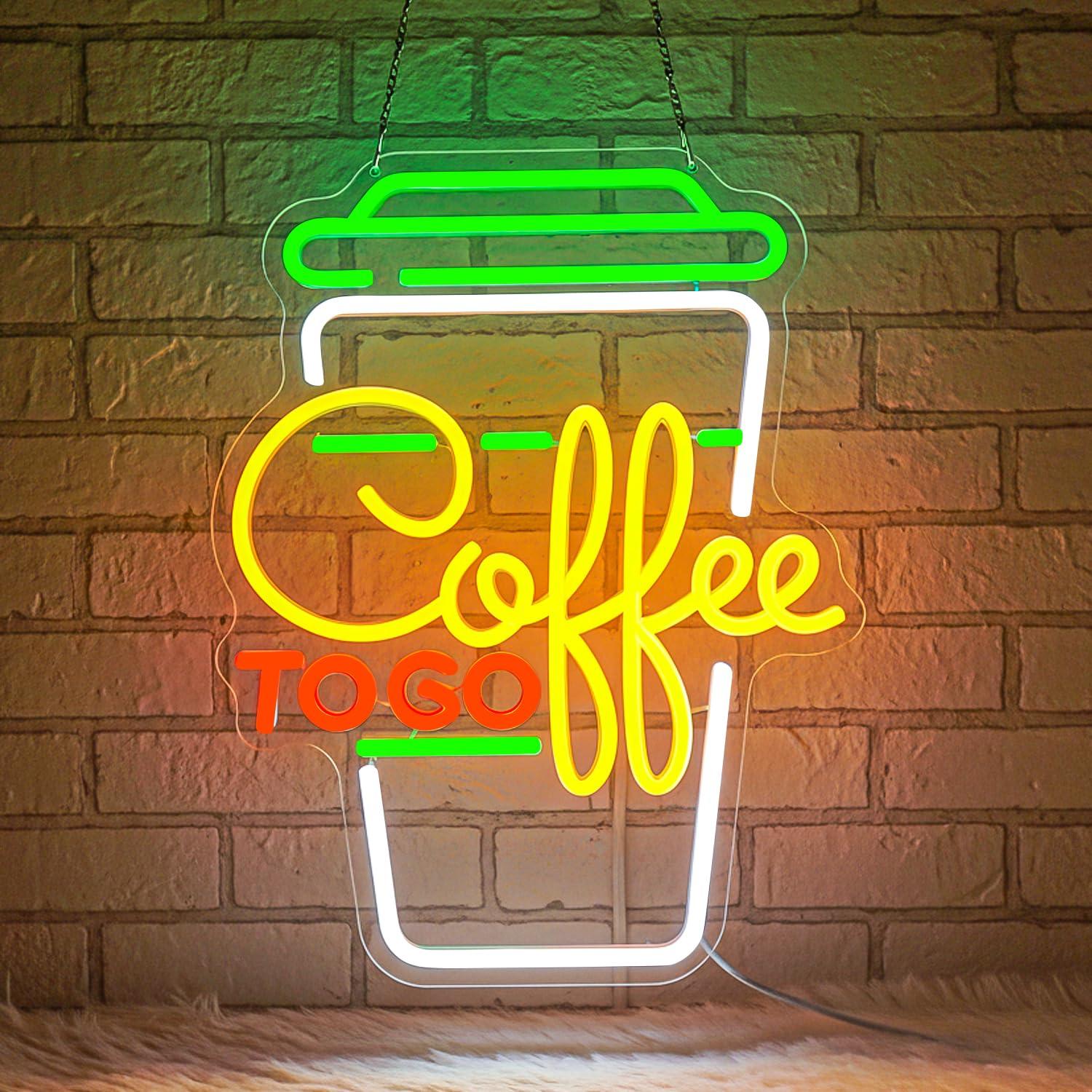 Home Bar And Restaurant - コーヒーネオンサイン USB調光可能なLEDライト コーヒーステーション、コーヒーバー、カフェ、キッチン、レストラン、ホームステーションの装飾、ビジネスサイン用
