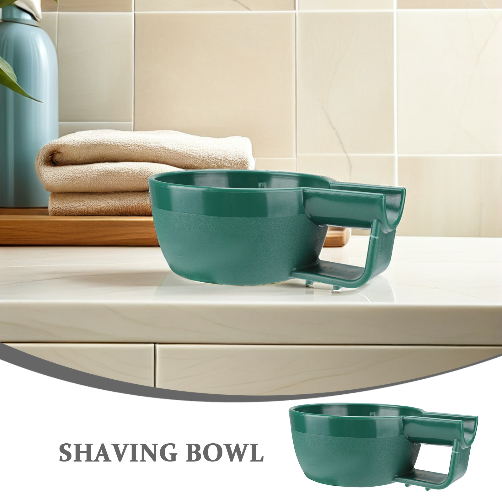 シェービングクリーム用バブルボウル、深型プラスチック容器、大 - Home Barber のレビューと価格