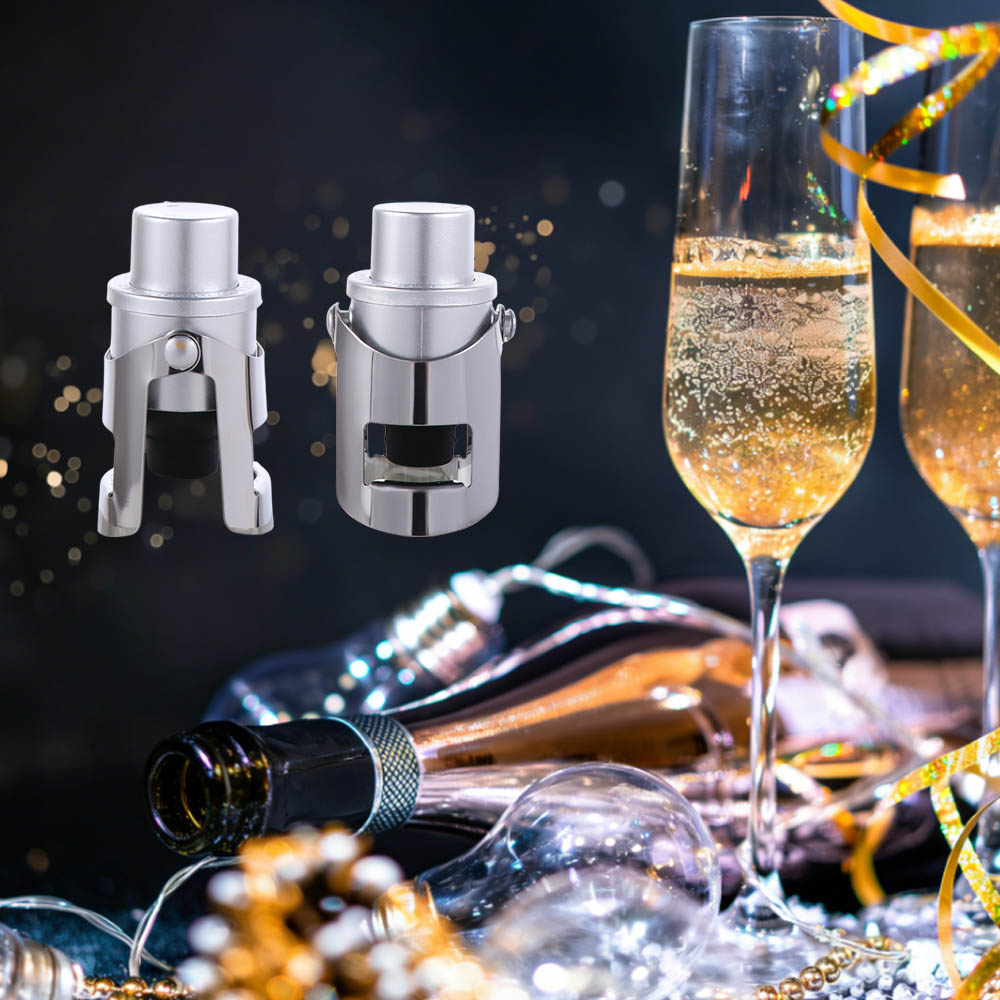 2個入り内蔵圧力ポンプ真空シャンパンストッパー、タイムスタン - Wine Preservation Pump のレビューと価格