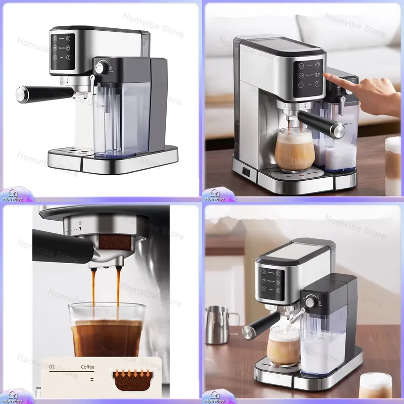ステンレス製エスプレッソマシン 20バール ポータブル コン - Home Barista のレビューと価格