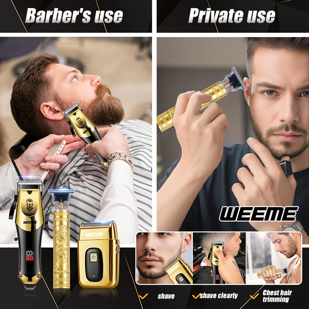 3個入りメンズ電動バリカンセット 家庭用電動バリカンセット  - Home Barber のレビューと価格