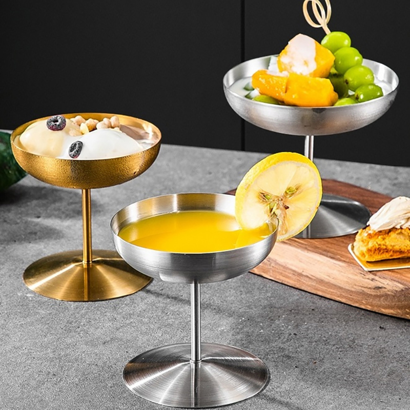 ステンレス鋼のアイスクリームカップデザートシャーベットボウル - Home Bar Supplies のレビューと価格