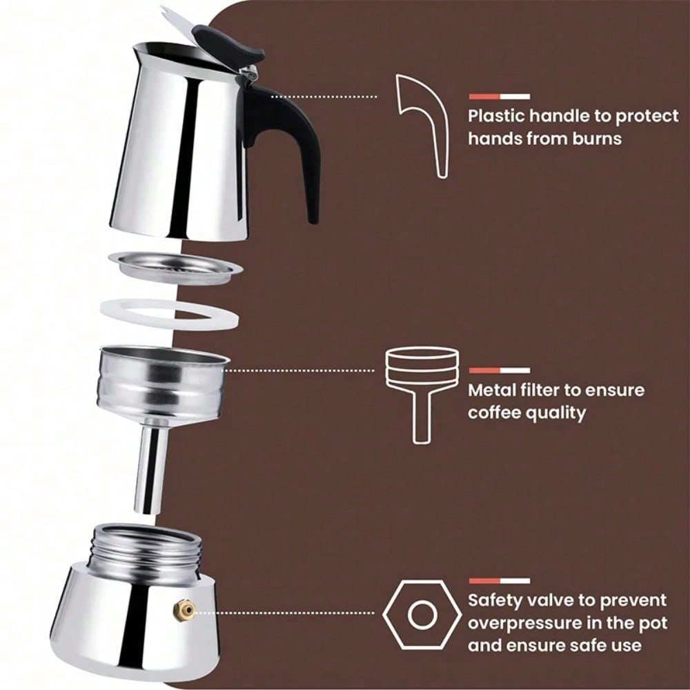 12 カップコーヒーメーカーステンレス鋼エスプレッソメーカー - Home Barista のレビューと価格