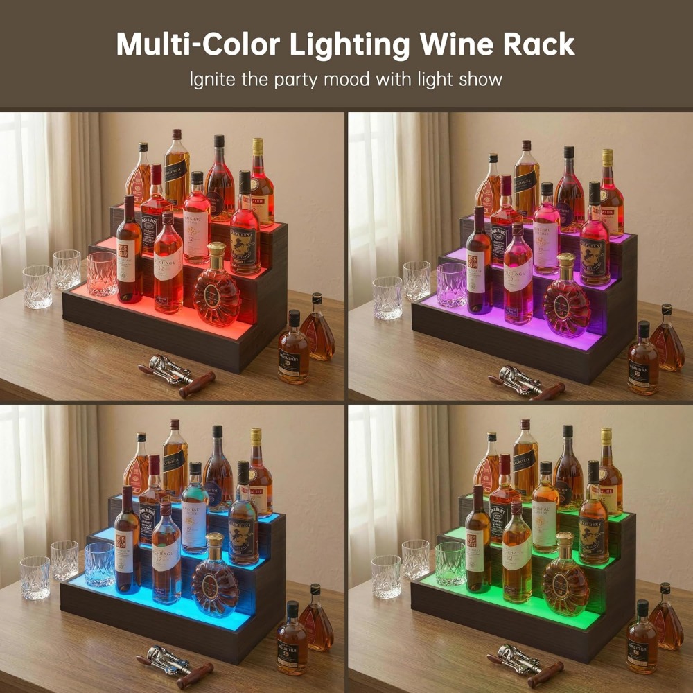 ホームバー用LEDボトルディスプレイ棚 |   ウイスキース - Home Bar Shelves のレビューと価格
