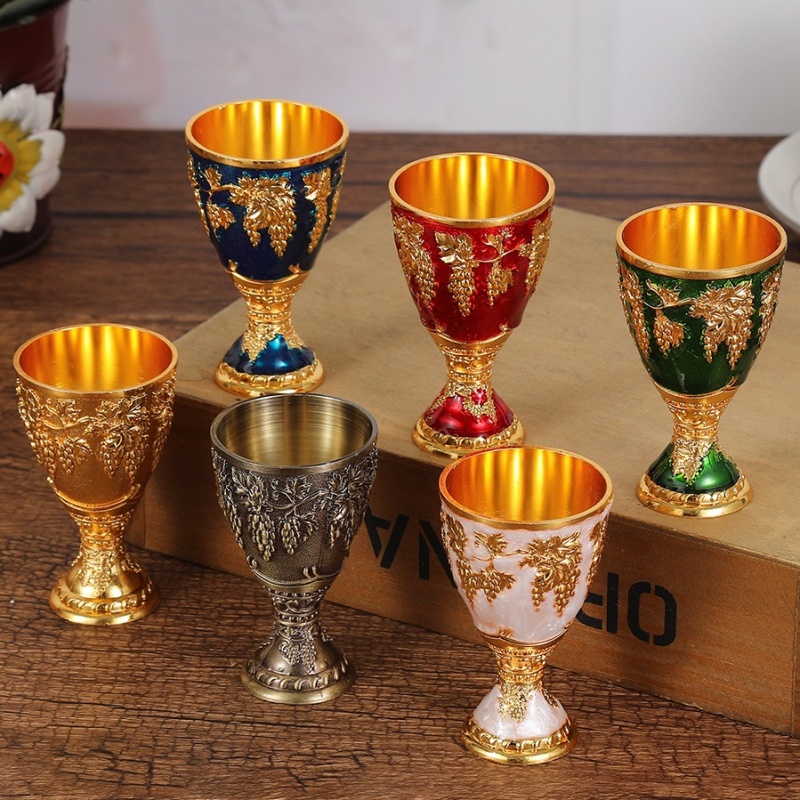 ヨーロッパワイングラス、合金ヴィンテージポータブルホワイトカ - Old Fashioned Glass のレビューと価格