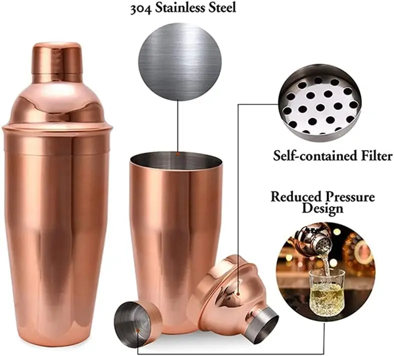バーテンダーキット 12点セット ボストンカクテルシェーカー - Boston Shaker Set のレビューと価格