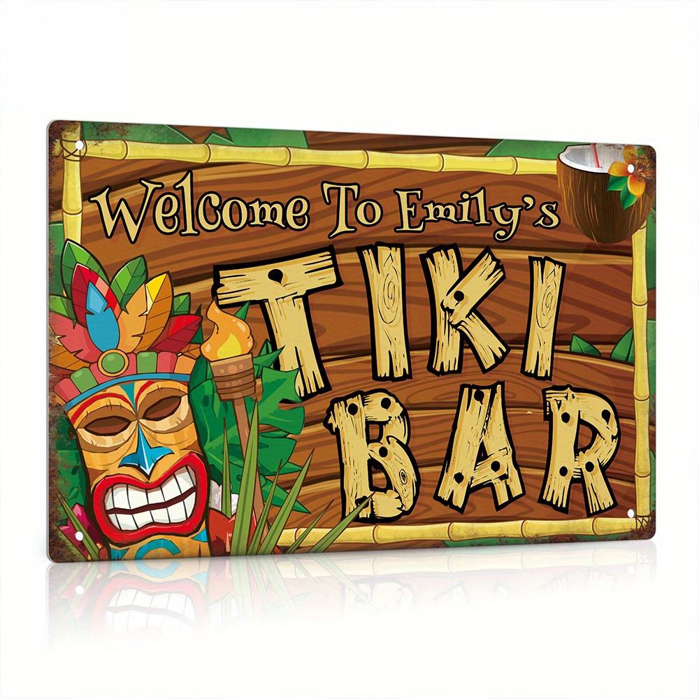 カスタムデコレーションティキバーサイン、名前入り、ヴィンテー - Home Bar And Restaurant のレビューと価格