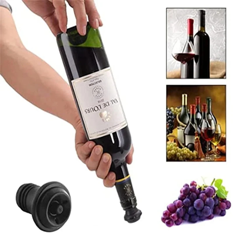 ワインボトル用シリコンキャップ,真空ポンプ付きワインボトルス - Wine Preservation Pump のレビューと価格