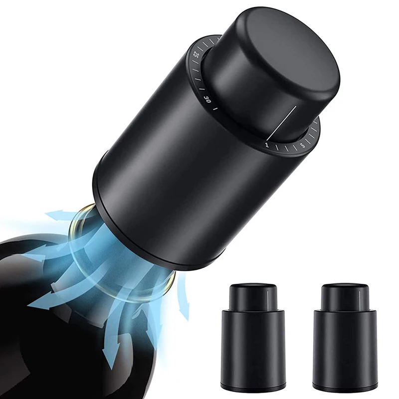 真空ワインボトルストッパー 密閉保存 真空メモリーワインスト - Wine Preservation Pump のレビューと価格