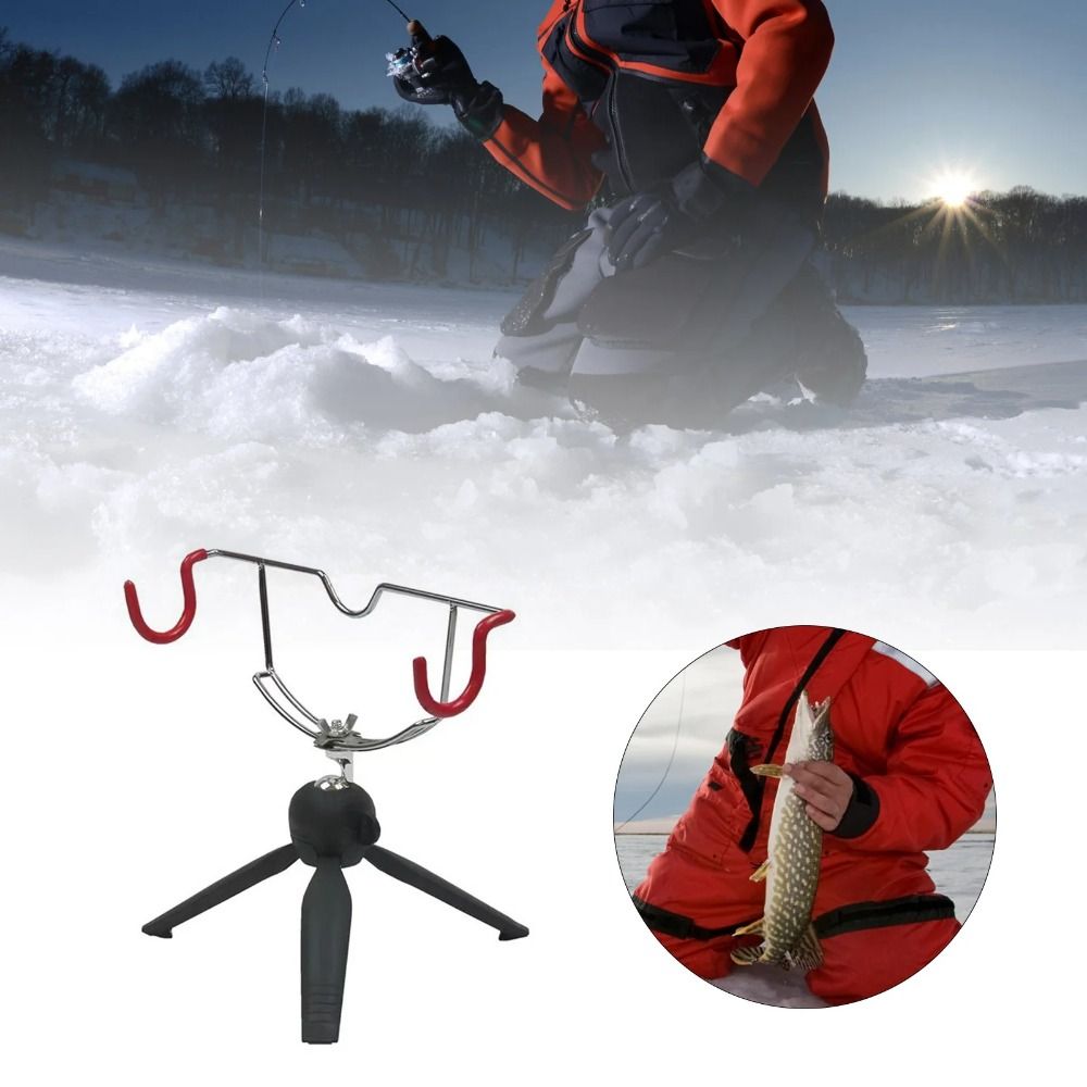 360 °   調節可能なアイスフィッシングロッドラック折り - Ice Pick Pick のレビューと価格