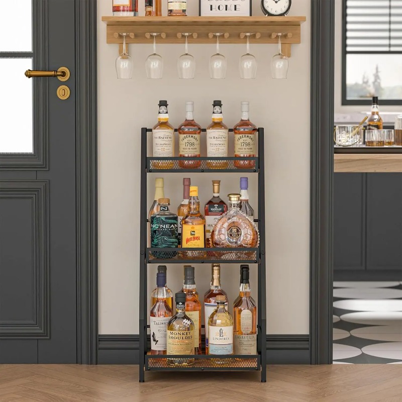 3段式ラダーワインラック自立型フロアステップシェルフ（ホーム - Home Bar Shelves のレビューと価格