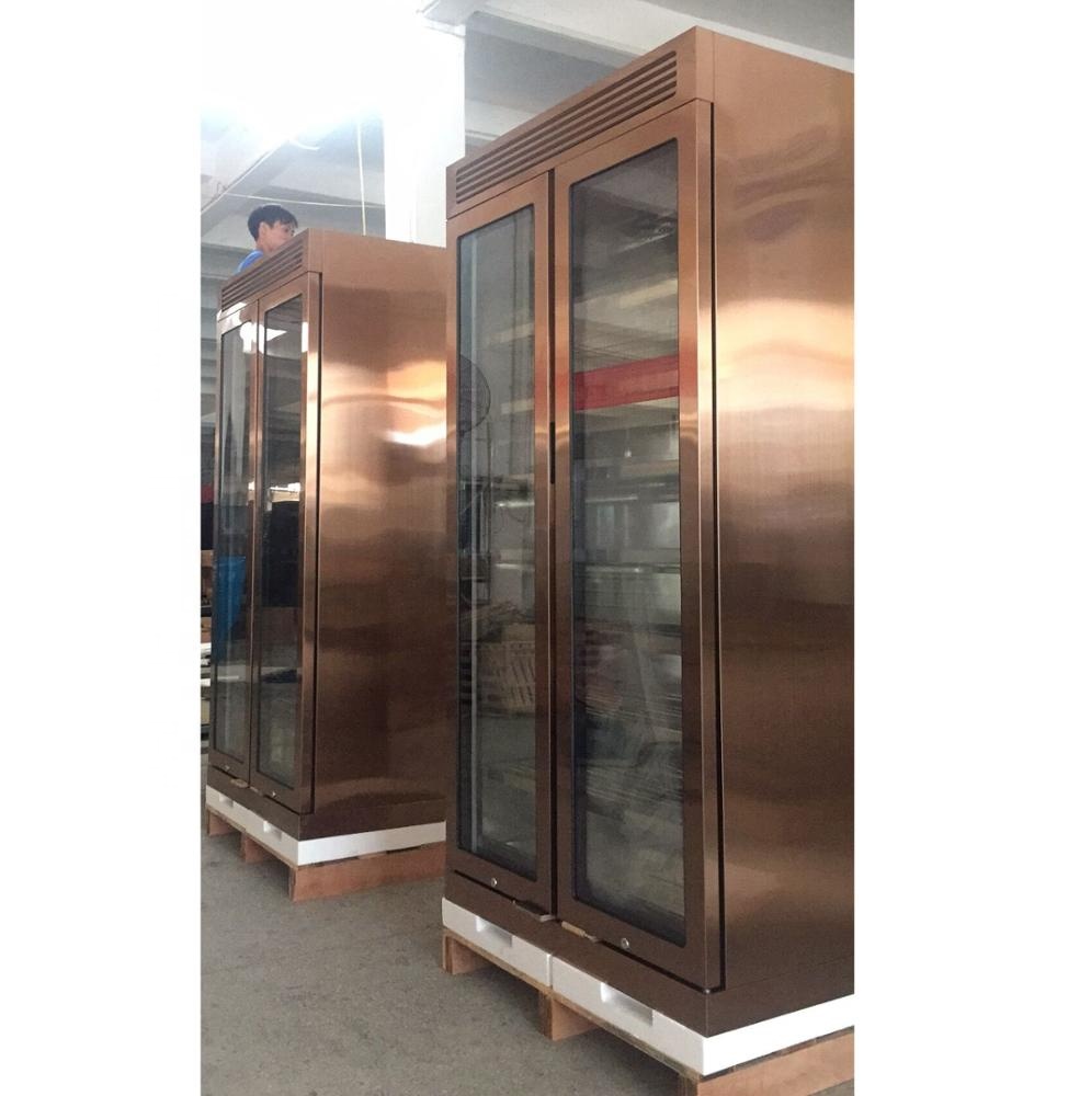 ローズゴールドステンレス製大容量320本収納ワインクーラー、 - Home Bar And Fridge のレビューと価格