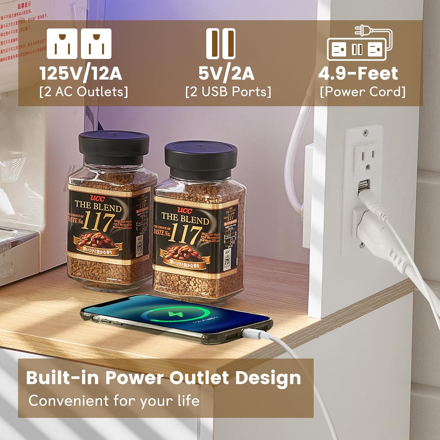 電源コンセントとLEDライト付きワインバーキャビネット、引き - Home Bar Shelves のレビューと価格