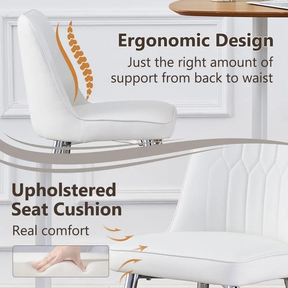 ホワイトの布張りカウンターハイトバースツール2脚セット、シル - Home Bar Stools のレビューと価格